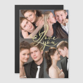 バレンタインデーの愛の写真コラージュ (正面/裏面)