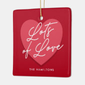 バレンタインデーの愛の数々 セラミックオーナメント (左)