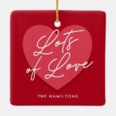 バレンタインデーの愛の数々 セラミックオーナメント (裏面)