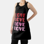 バレンタインデーの愛の繰り返しテキスト 愛している エプロン (インサイチュ)
