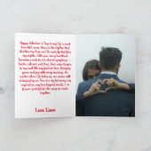 バレンタインデーの愛の音楽 カード (内部)