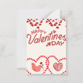 バレンタインデーの愛の1日：恋人たちのロマンティックな一日 ノートカード (正面)