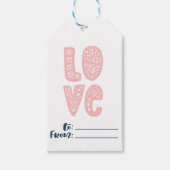 バレンタインデーの愛は空中にある ギフトタグ (正面)