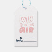 バレンタインデーの愛は空中にある ギフトタグ (正面)