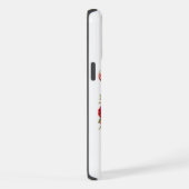 バレンタインデーの愛らしいアヒル iPhoneケース (右側面)