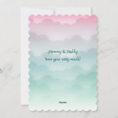 バレンタインデーの愛らしい我が子へ シーズンカード (裏面)