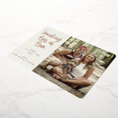 バレンタインデーの愛をたくさん送る写真 箔シーズンカード (回転した状態)