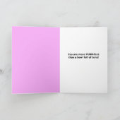 バレンタインデーの愛をネコのユーモアから シーズンカード (内部)