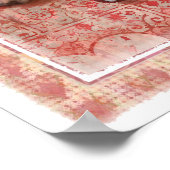 バレンタインデーの愛犬と猫のポスター ポスター (角)