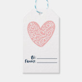 バレンタインデーの愛 ギフトタグ (正面)