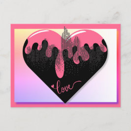 バレンタインデーの愛 シーズンポストカード