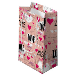 バレンタインデーの愛 スモールペーパーバッグ
