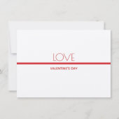 バレンタインデーの愛 | 招待状 (裏面)