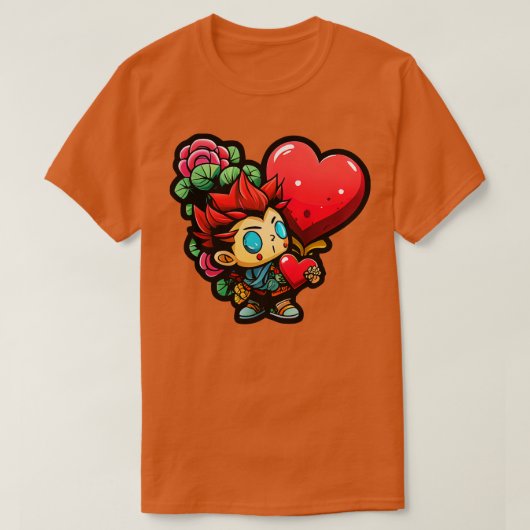 バレンタインデーの愛 Tシャツ (デザイン正面)