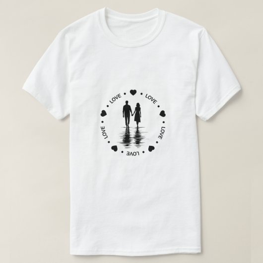 バレンタインデーの愛 Tシャツ (デザイン正面)