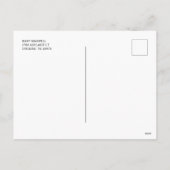 バレンタインデーの感覚を隠せない シーズンポストカード (裏面)