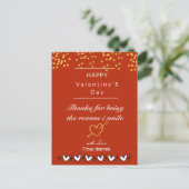 バレンタインデーの感謝を込めたオリジナルカード シーズンポストカード (スタンド正面)