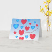 バレンタインデーの折りたたみ式グリーティングカード カード (黄色い花)