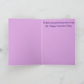 バレンタインデーの折りたたみ式グリーティングカード カード (内部)