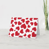 バレンタインデーの折りたたみ式ホリデーカード シーズンカード (裏面)