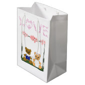 バレンタインデーの抱き枕 ミディアムペーパーバッグ (裏面アングル)