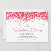 バレンタインデーの招待状、バレンタインのダンス 招待状 (正面)