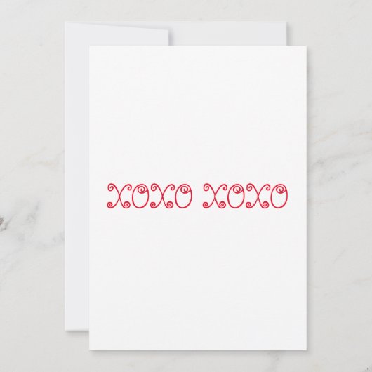 バレンタインデーの招待状 招待状 (裏面)