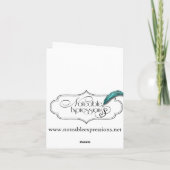 バレンタインデーの挨拶カードを憎むのが大好き シーズンカード (裏面)