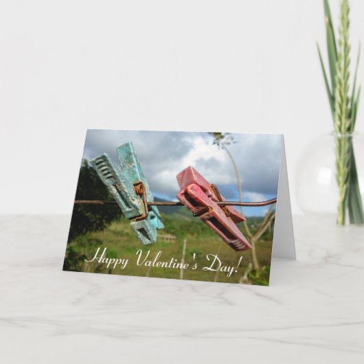 バレンタインデーの挨拶状 シーズンカード (正面)