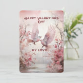 バレンタインデーの挨拶 シーズンカード (スタンド正面)