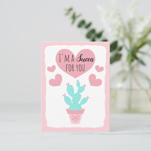 バレンタインデーの挨拶 シーズンポストカード (スタンド正面)