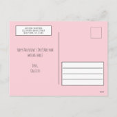 バレンタインデーの挨拶 シーズンポストカード (裏面)