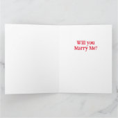 バレンタインデーの提案 カード (内部)