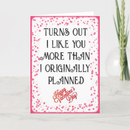 バレンタインデーの日は私は君よりも好きだと分かる シーズンカード