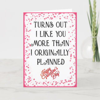 バレンタインデーの日は私は君よりも好きだと分かる シーズンカード