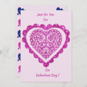 バレンタインデーの時に！ シーズンカード (正面/裏面)