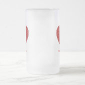 バレンタインデーの曇らされたビールのジョッキ フロストグラスビールジョッキ (中央)