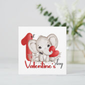 バレンタインデーの最初の男の赤ちゃん カード (スタンド正面)