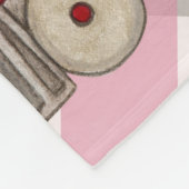 バレンタインデーの格言が電車に フリースブランケット (角)