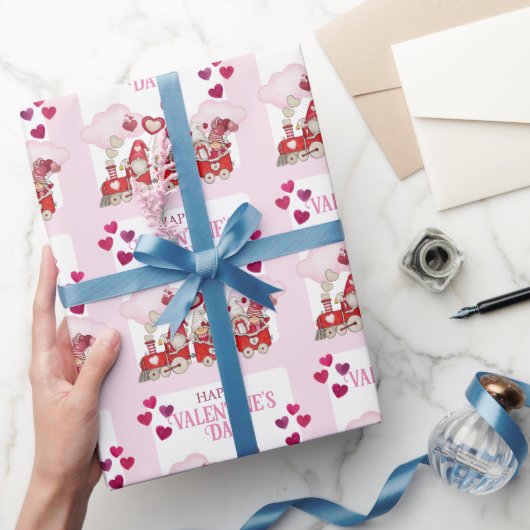 バレンタインデーの格言が電車に ラッピングペーパー (ギフト)