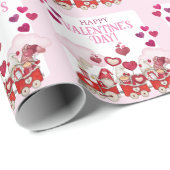 バレンタインデーの格言が電車に ラッピングペーパー (ロールコーナー)