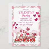 バレンタインデーの格言が電車に 招待状 (正面)