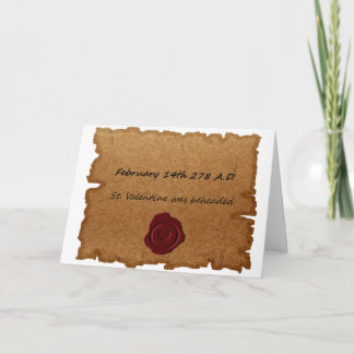 バレンタインデーの歴史的起源カード シーズンカード