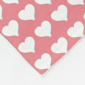 バレンタインデーの毛布が大好きカスタマイズ フリースブランケット (角)