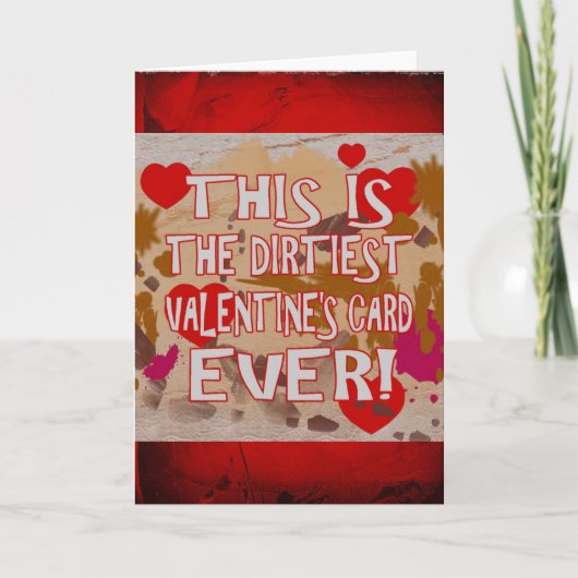 バレンタインデーの汚いカード! シーズンカード (正面)