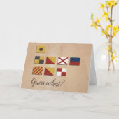 バレンタインデーの海軍旗 I love you カード (黄色い花)