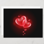 バレンタインデーの激怒ハート シーズンカード (正面/裏面)