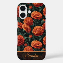バレンタインデーの特別なギフト カーネーション フローラル カスタム iPhone 16ケース