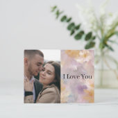 バレンタインデーの特別な写真カード「愛してる」 シーズンポストカード (スタンド正面)