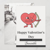 バレンタインデーの特別な夜：ご一緒しましょう シーズンカード (正面/裏面)